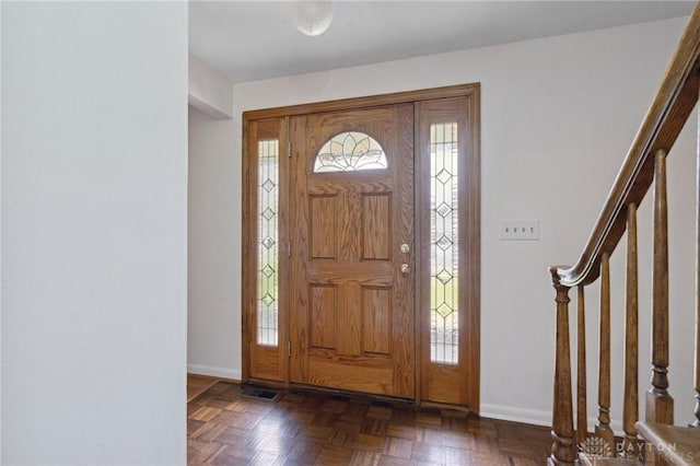 1620 Ambridge Rd, Dayton, OH 45459 - foyer featuring baseboards and stairway