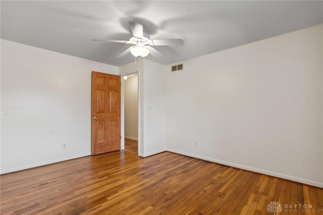 1620 Ambridge Rd, Dayton, OH 45459 - unfurnished room featuring a ceiling fan and wood finished floors