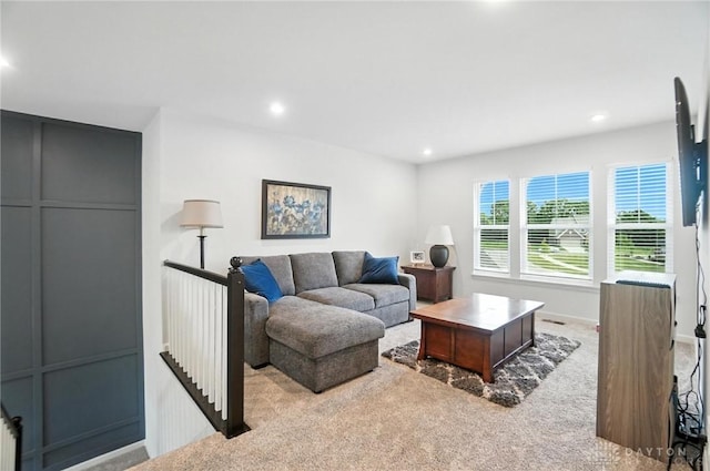 4835 Granada Ct, Liberty Twp, OH 45044 - living area with carpet and recessed lighting