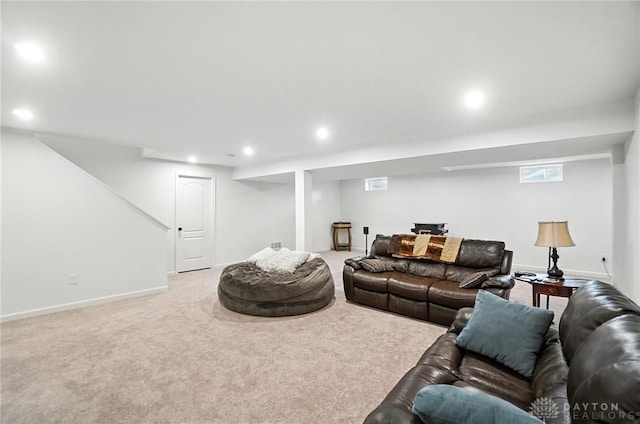 4835 Granada Ct, Liberty Twp, OH 45044 - living area with carpet flooring and recessed lighting