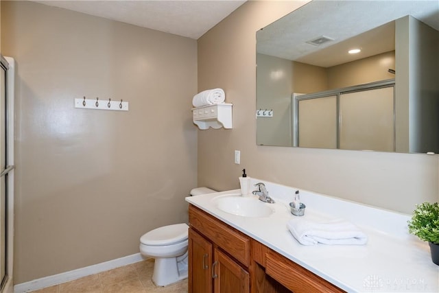 160 Worthington Dr, Germantown, OH 45327 - full bath with a stall shower, vanity, and tile patterned flooring