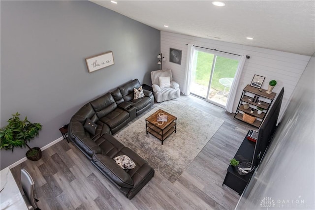 160 Worthington Dr, Germantown, OH 45327 - living area with wood finished floors and recessed lighting