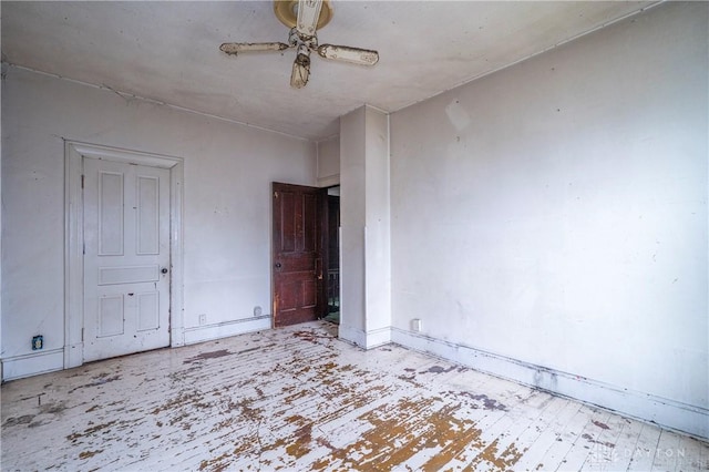 246 N D St, Hamilton, OH 45013 - empty room featuring ceiling fan and baseboards