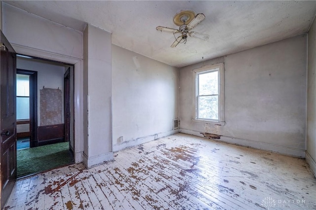 246 N D St, Hamilton, OH 45013 - empty room featuring ceiling fan and wood finished floors