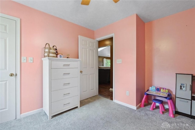 5545 Stone Path Dr, Middletown, OH 45042 - recreation room with carpet and a ceiling fan