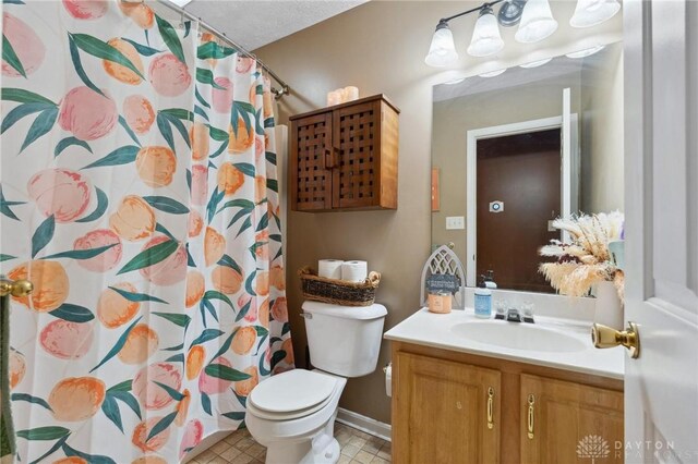 5545 Stone Path Dr, Middletown, OH 45042 - bathroom with vanity and a shower with shower curtain
