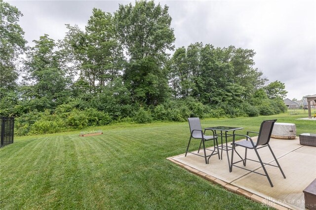 2225 Cold Stream Dr, Clearcreek Twp, OH 45458 - view of green lawn featuring a patio