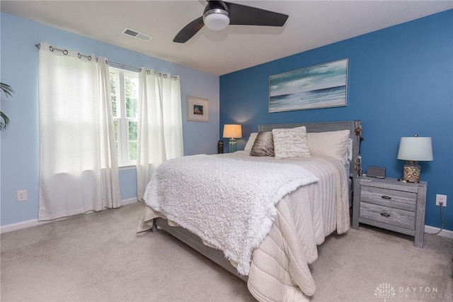 2225 Cold Stream Dr, Clearcreek Twp, OH 45458 - bedroom featuring carpet and a ceiling fan