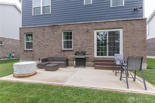 2225 Cold Stream Dr, Clearcreek Twp, OH 45458 - view of patio / terrace featuring grilling area, an outdoor hangout area, and entry steps