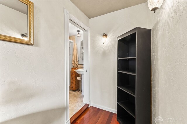 255 Belle Watlin Ct, Dayton, OH 45434 - bathroom with wood finished floors