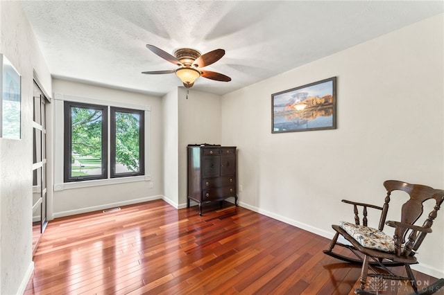 255 Belle Watlin Ct, Dayton, OH 45434 - living area featuring ceiling fan and hardwood / wood-style flooring