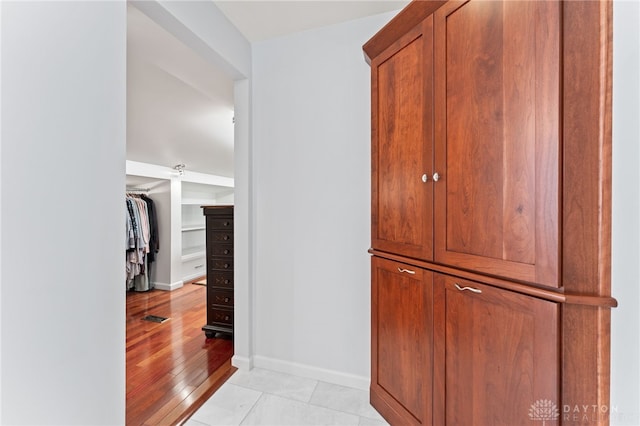 255 Belle Watlin Ct, Dayton, OH 45434 - hall featuring baseboards and light wood-style floors