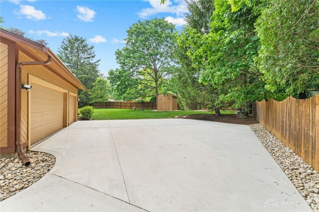 255 Belle Watlin Ct, Dayton, OH 45434 - garage with a shed and concrete driveway