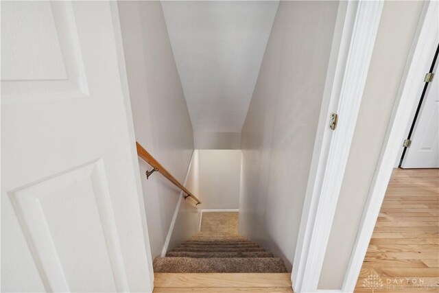 25 Huntley Ct, Springboro, OH 45066 - stairway featuring wood finished floors