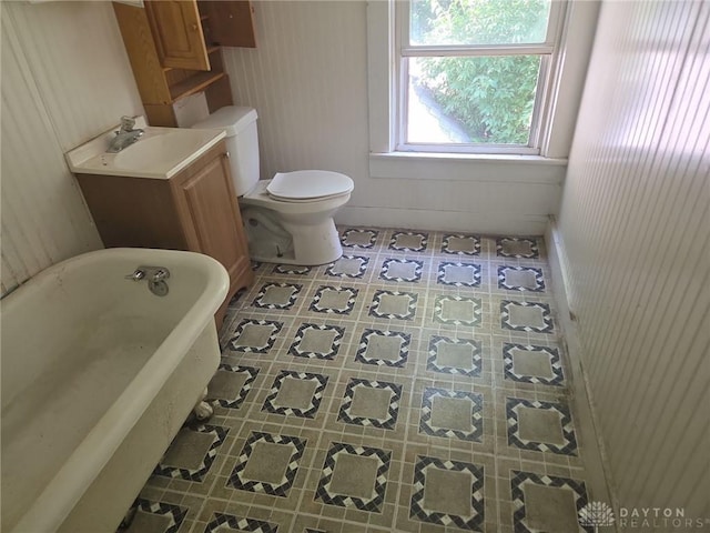 800 Linden Ave, Dayton, OH 45410 - bathroom with a freestanding bath and vanity