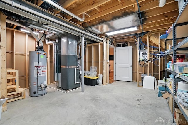 3109 Running Deer Trl, Franklin Twp, OH 45005 - unfinished basement featuring water heater and heating unit