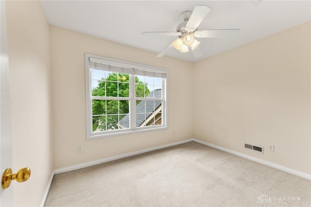 9764 Olde Georgetown Way, Dayton, OH 45458 - spare room with light carpet and a ceiling fan