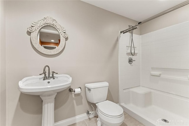 9764 Olde Georgetown Way, Dayton, OH 45458 - bathroom with a shower and tile patterned floors