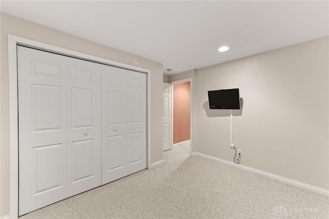 9764 Olde Georgetown Way, Dayton, OH 45458 - unfurnished bedroom with carpet, a closet, and recessed lighting