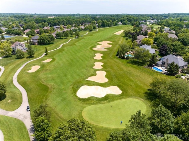 9764 Olde Georgetown Way, Dayton, OH 45458 - aerial perspective of suburban area with a local golf course