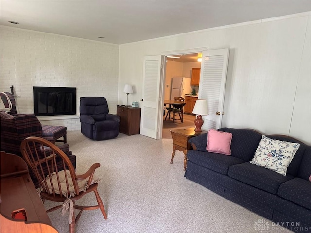 435 Nies Ave, Englewood, OH 45322 - living room featuring a fireplace