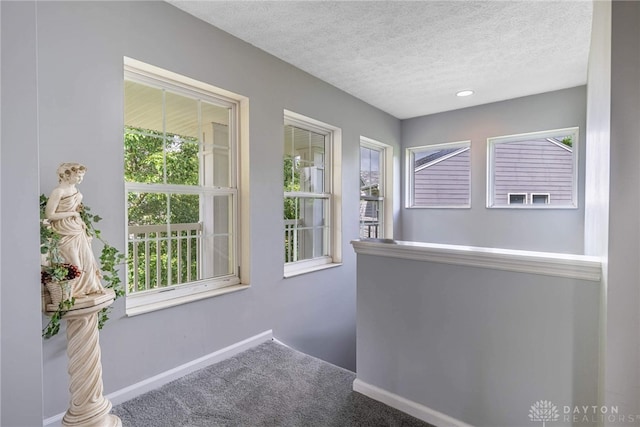 30 Salem Dr, Springboro, OH 45066 - hall featuring carpet flooring and a textured ceiling