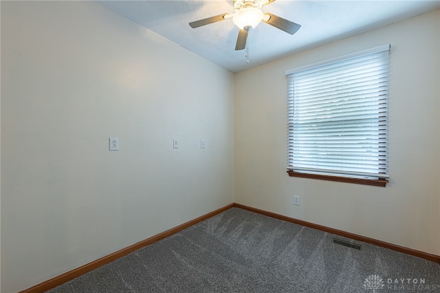 2610 Yorktown Ct, Beavercreek, OH 45434 - carpeted empty room with baseboards and ceiling fan