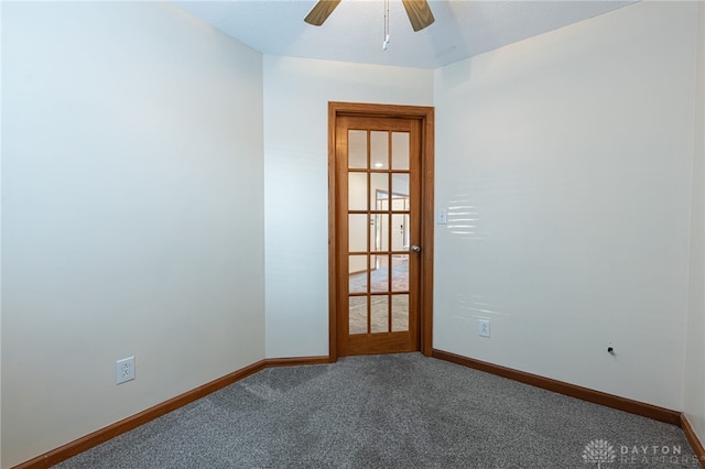 2610 Yorktown Ct, Beavercreek, OH 45434 - empty room featuring carpet flooring and a ceiling fan