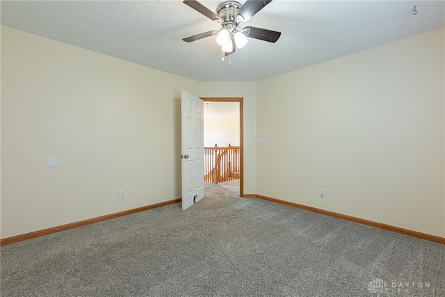 2610 Yorktown Ct, Beavercreek, OH 45434 - spare room featuring light carpet and a ceiling fan