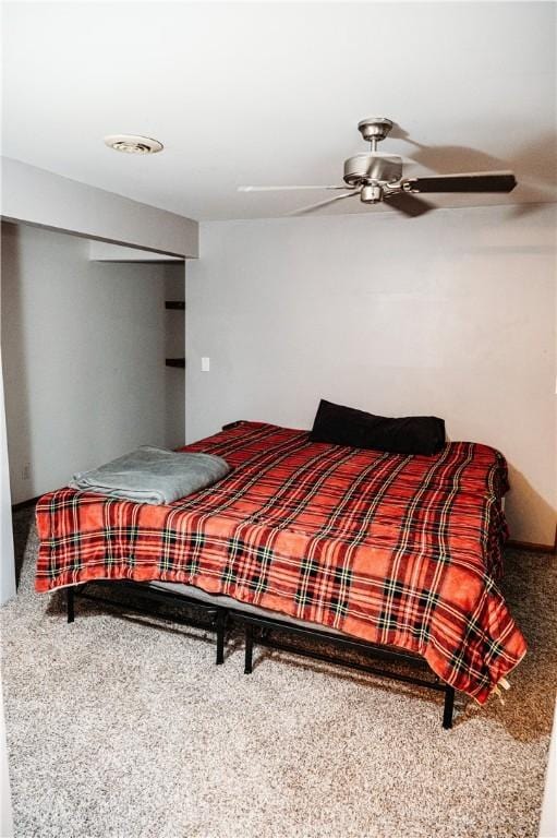 916 Wilson Rd, Troy, OH 45373 - carpeted bedroom with ceiling fan