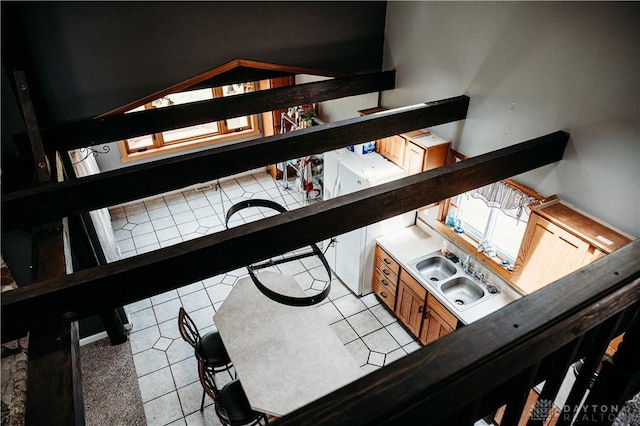 916 Wilson Rd, Troy, OH 45373 - stairs featuring tile patterned floors