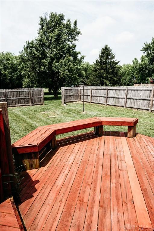 916 Wilson Rd, Troy, OH 45373 - deck featuring a fenced backyard