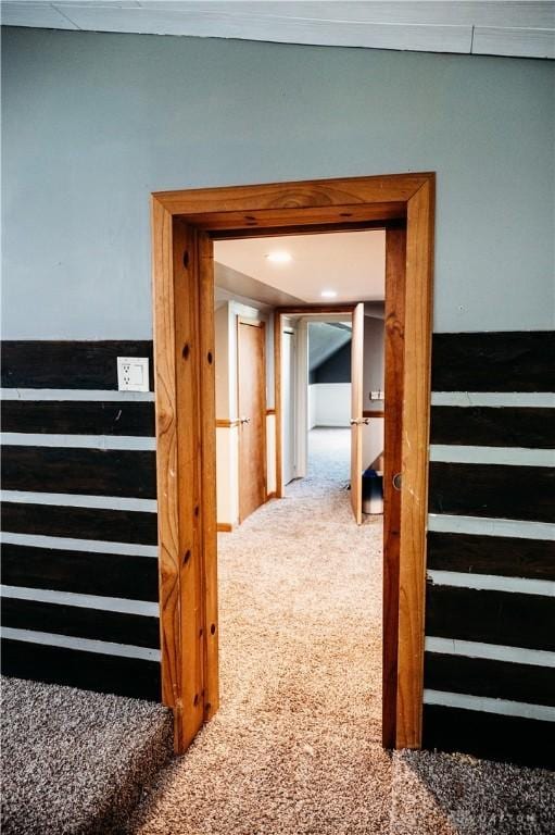 916 Wilson Rd, Troy, OH 45373 - stairway featuring carpet floors