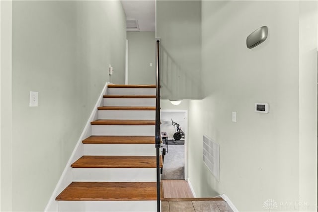 416 Bent Twig Dr, Vandalia, OH 45377 - staircase featuring tile patterned floors