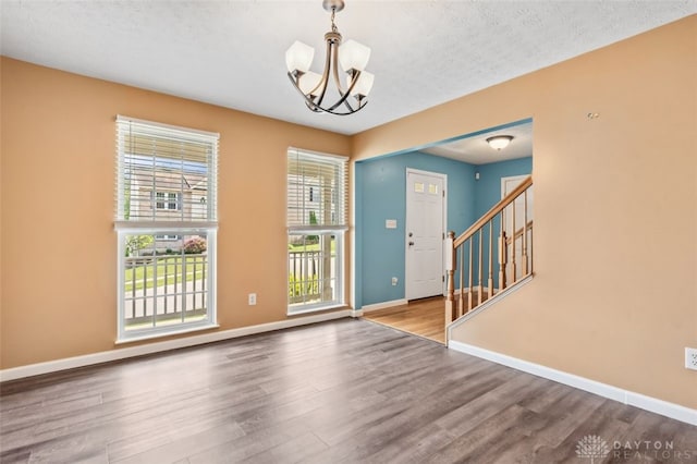 110 Easton Manor Dr, Monroe, OH 45050 - entrance foyer featuring a chandelier, wood finished floors, and stairs