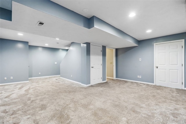 110 Easton Manor Dr, Monroe, OH 45050 - finished basement featuring carpet and recessed lighting