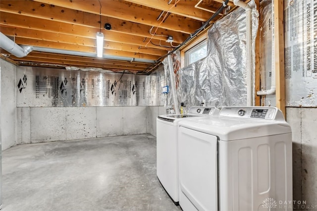 110 Easton Manor Dr, Monroe, OH 45050 - below grade area featuring washer and clothes dryer