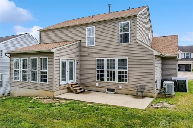 110 Easton Manor Dr, Monroe, OH 45050 - back of house featuring entry steps, a yard, and a patio