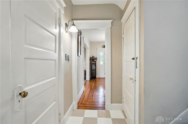 2344 Quatman Ave, Norwood, OH 45212 - hallway with baseboards and tile patterned floors
