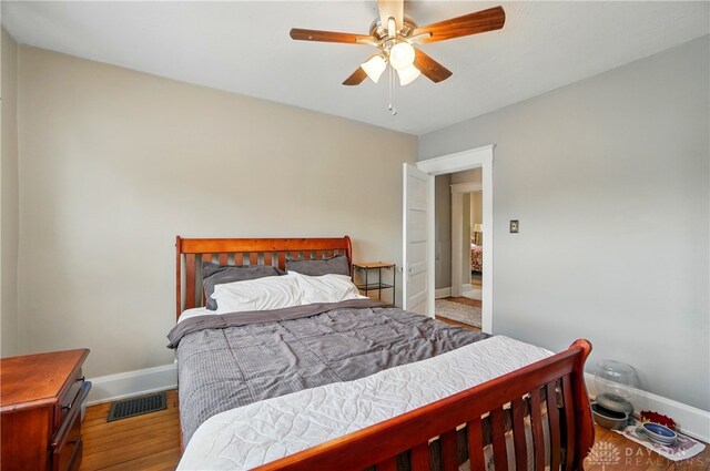 2344 Quatman Ave, Norwood, OH 45212 - bedroom with a ceiling fan and wood finished floors
