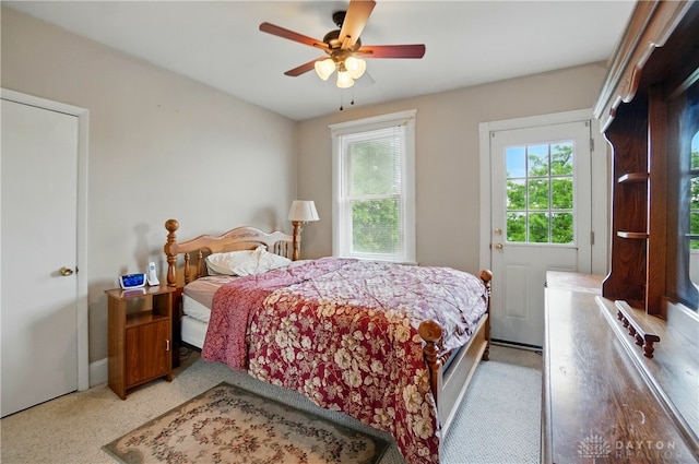 2344 Quatman Ave, Norwood, OH 45212 - bedroom with baseboards and a ceiling fan