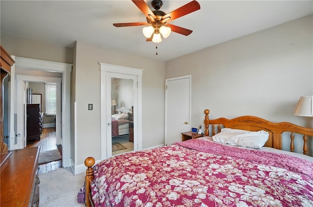 2344 Quatman Ave, Norwood, OH 45212 - carpeted bedroom featuring baseboards and a ceiling fan