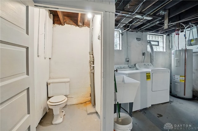 2344 Quatman Ave, Norwood, OH 45212 - basement with water heater and separate washer and dryer