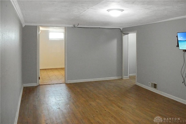 400 S Hayden Ave, Riverside, OH 45431 - unfurnished room with ornamental molding and wood finished floors
