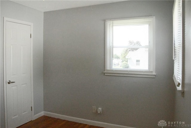 400 S Hayden Ave, Riverside, OH 45431 - empty room featuring dark wood-style floors and baseboards