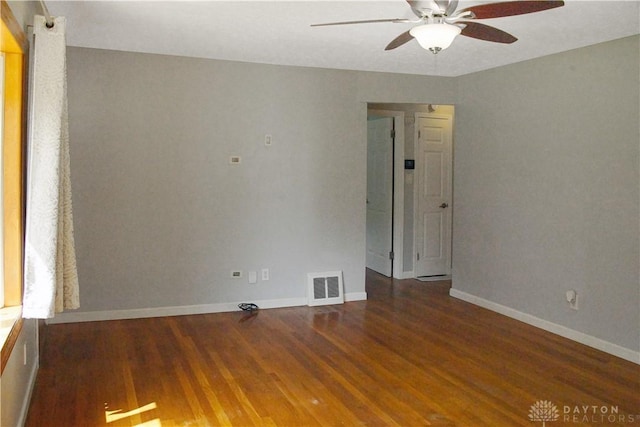 400 S Hayden Ave, Riverside, OH 45431 - spare room with a ceiling fan and wood finished floors