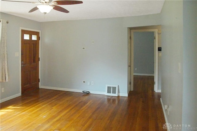 400 S Hayden Ave, Riverside, OH 45431 - unfurnished room featuring ceiling fan and wood finished floors
