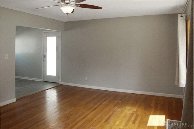 400 S Hayden Ave, Riverside, OH 45431 - empty room featuring ceiling fan and wood finished floors
