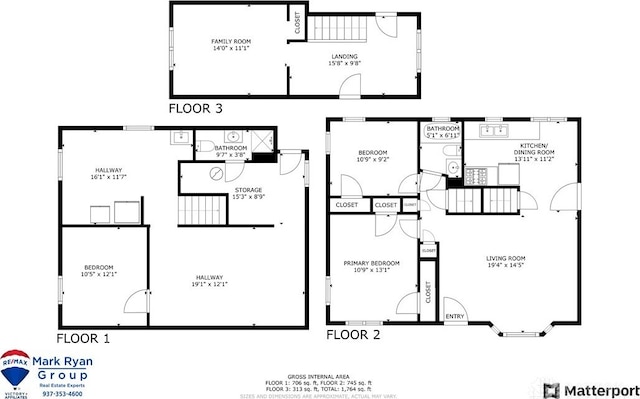 400 S Hayden Ave, Riverside, OH 45431 - view of floor plan / room layout