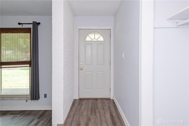 4155 Eckworth, Bellbrook, OH 45305 - doorway to outside with wood finished floors and healthy amount of natural light